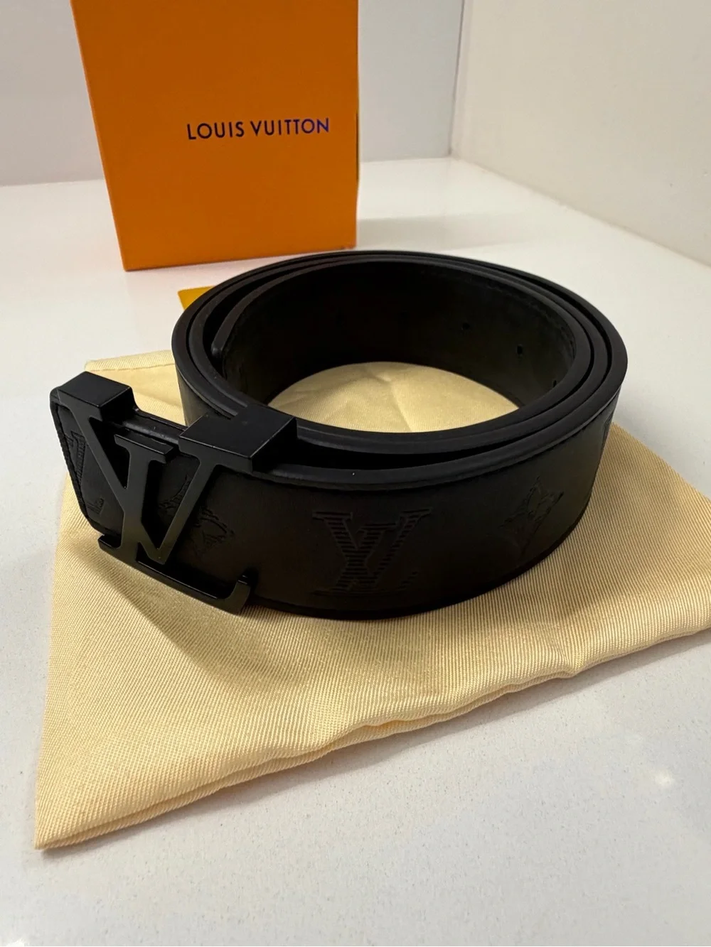Louis Vuitton Black Monogram Belt